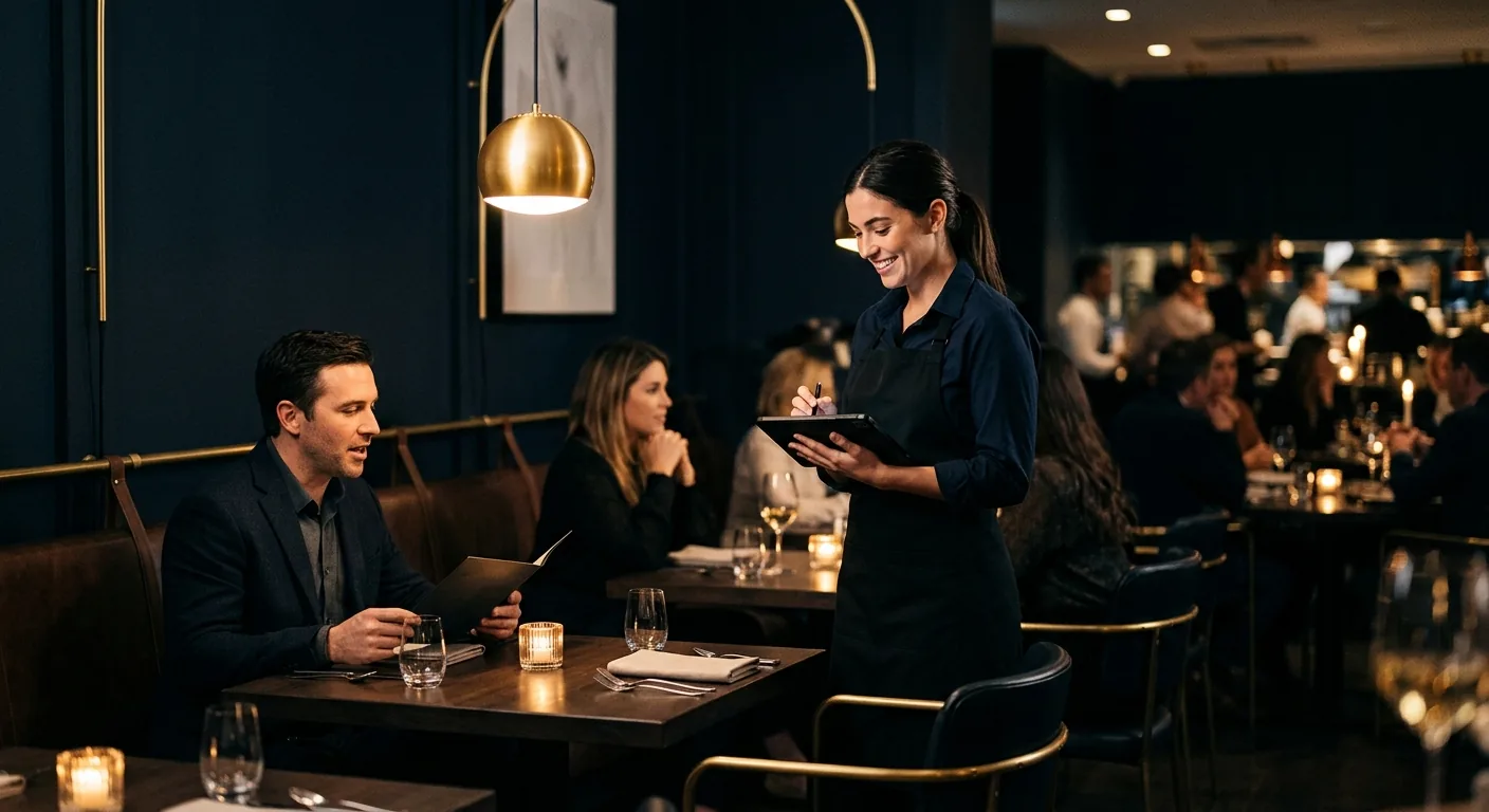 Restaurant server using KTN POS tableside